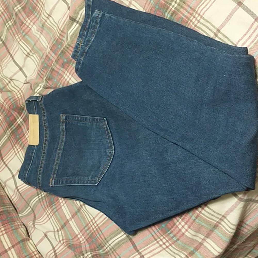 Everlane high rise skinny jeans in dark wash no holes just plain jane ...